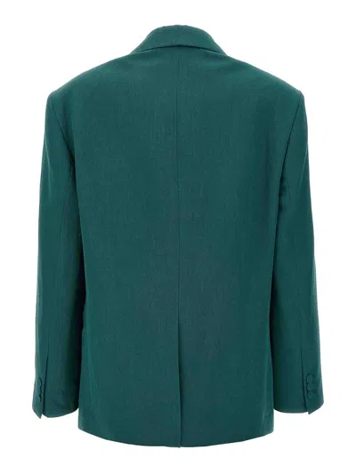 Dries Van Noten Birdy Blazer In Green