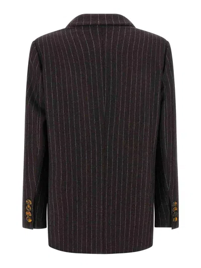 Blazé Milano Wool-cashmere Everynight Double-breasted Blazer In Black