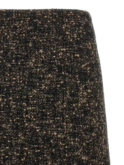 Blazé Milano Coci Wool-blend Tweed Miniskirt In Brown