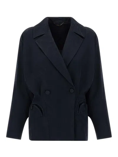 Blazé Milano Long-sleeved Suit Jacket In Blue