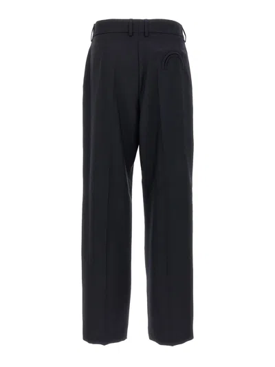 Blazé Milano Pleated Pocket Straight Trousers In Blue