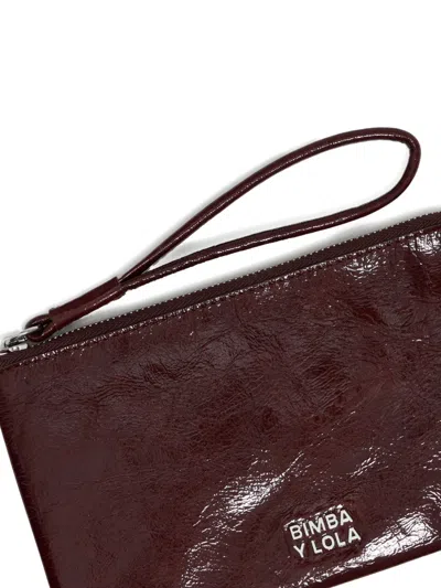 Bimba Y Lola Small Leather Coin Purse In Red