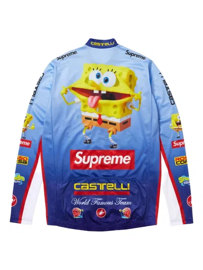 Supreme X Spongebob Squarepants Castelli® "ss 25 In Blue