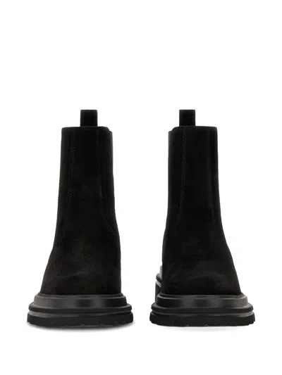 Hogan Solid Color Versatile Chelsea Boots In Black