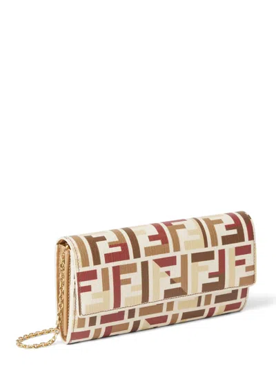Fendi Roma Continental Wallet Chain Strap