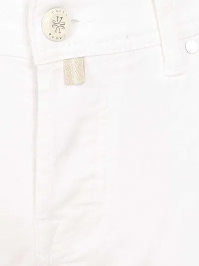 Jacob Cohen 5 Pkt Slim Fit Nick L1 9 oz Bianco Salpa Beige Jeans White In White