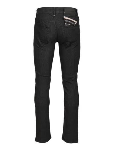 Jacob Cohen Pantalone Slim Fit Bobby R1 11 oz Blu Medio Trousers Blue In Black