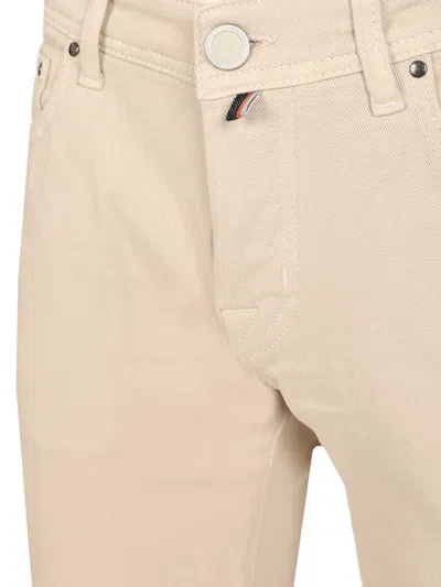 Jacob Cohen 5 Pkt Slim Fit Nick Tr Twill Blu Jeans White In Neutral