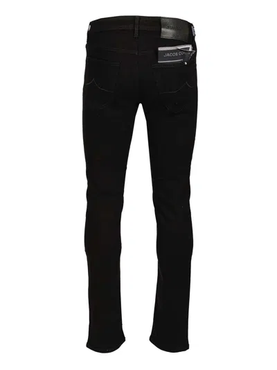 Jacob Cohen 5 Pkt Super Slim Fit Nick Slim R1 11 oz Black Salpa Black Jeans Black In Black