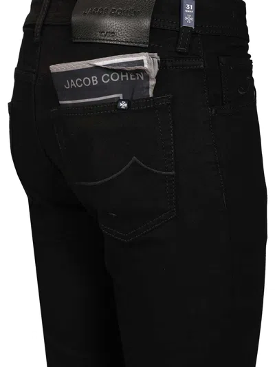 Jacob Cohen 5 Pkt Super Slim Fit Nick Slim R1 11 oz Black Salpa Black Jeans Black In Black