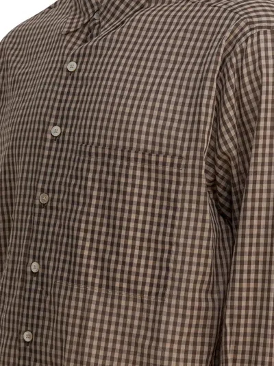 Auralee Long Sleeve Checked Button-down Shirt
