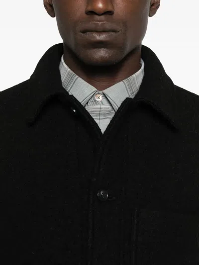 Apc A.p.c. Veste Emile Logo Clothing In Black