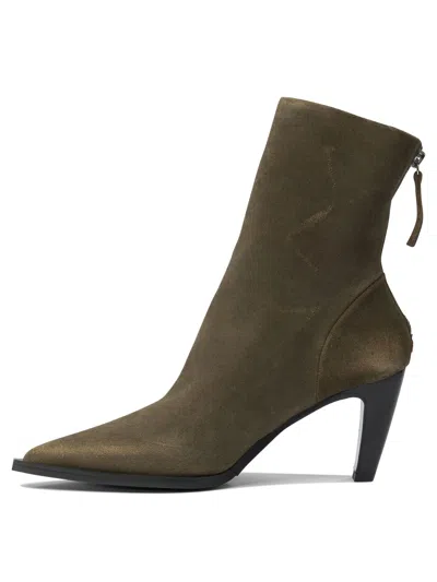 Halmanera Pointed-toe Zip-fastening Boots In Green