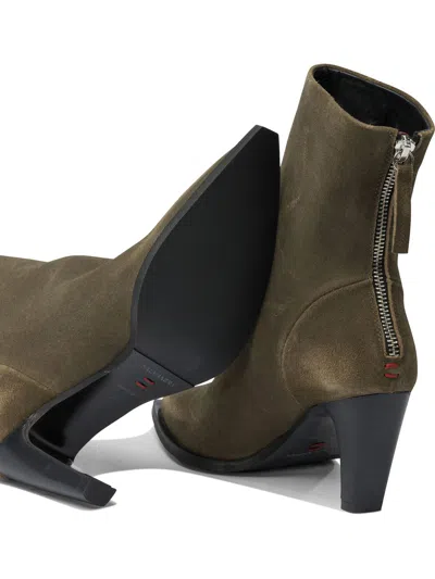 Halmanera Pointed-toe Zip-fastening Boots In Green