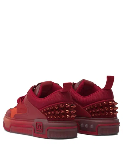 Christian Louboutin Sneakers Men Red In Burgundy