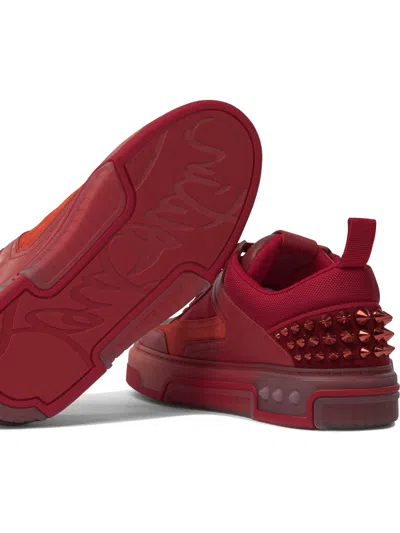 Christian Louboutin Sneakers Men Red In Burgundy