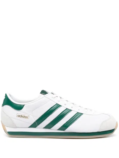 Adidas Originals Japan Country Sneakers Low-top Rubber Stripes In White