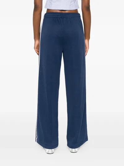Adidas Originals Firebird Three-stripe Track Pants In Blue