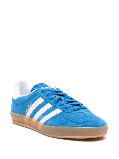 Adidas Originals Striped Suede Low Top Sneakers In Blue