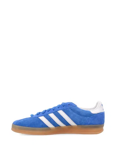 Adidas Originals Striped Suede Low Top Sneakers In Blue