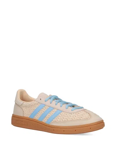 Adidas Originals Striped Low Top Sneakers With Perforated Texture In Neutral