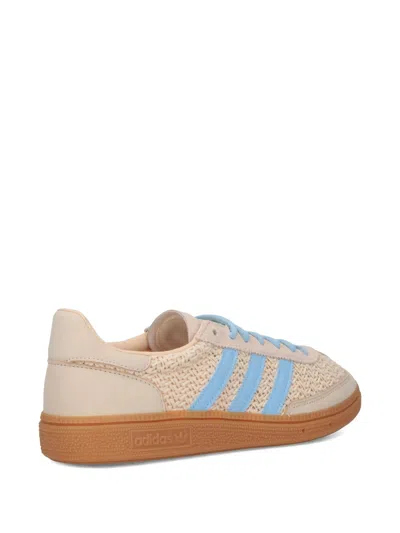 Adidas Originals Striped Low Top Sneakers With Perforated Texture In Neutral
