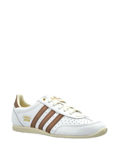 Adidas Originals Womens White Preloved Brown Cre Japan Leather Low-top Trainers In Multi