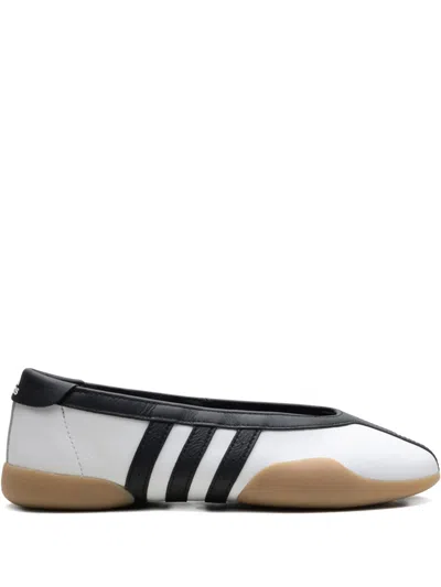 Adidas Originals Womens Adidas Taekwondo Mei Leather Ballet Flats In White