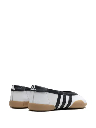 Adidas Originals Womens Adidas Taekwondo Mei Leather Ballet Flats In White