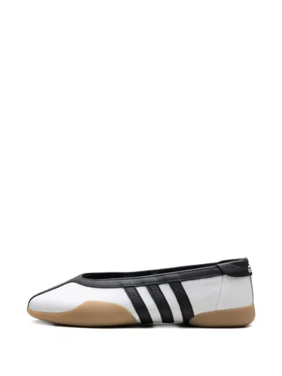 Adidas Originals Womens Adidas Taekwondo Mei Leather Ballet Flats In White