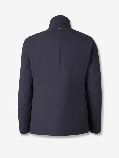 Herno Blazer With Bib In 2-layer Windstopper In Blue