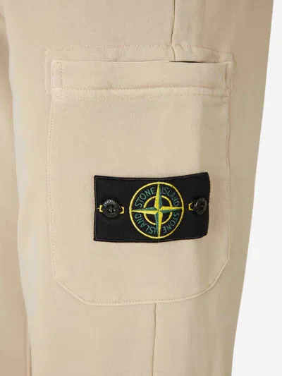 Stone Island Patch-pocket Drawstring Trousers In Neutral