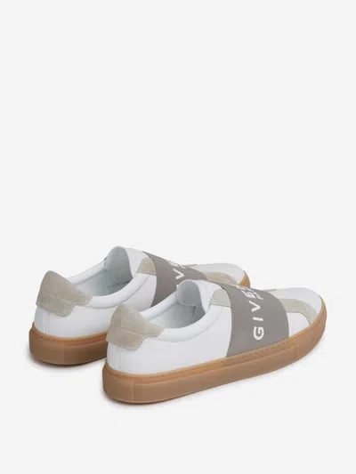 Givenchy Urban Street Sneakers In Leather And Suede With Elastic In White