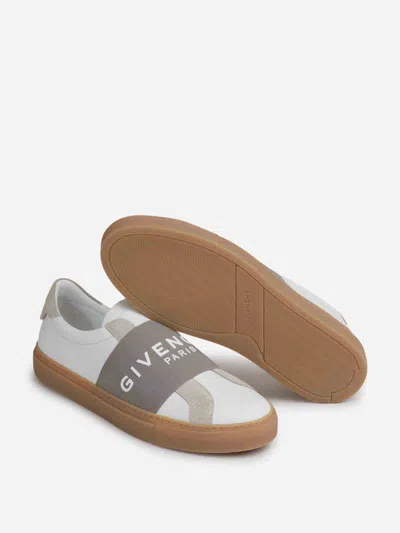 Givenchy Urban Street Sneakers In Leather And Suede With Elastic In White
