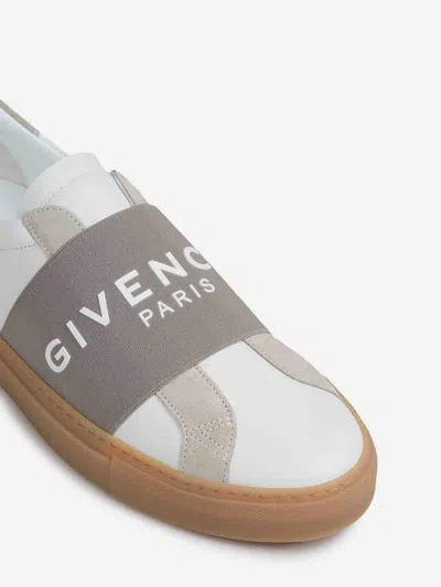Givenchy Urban Street Sneakers In Leather And Suede With Elastic In White