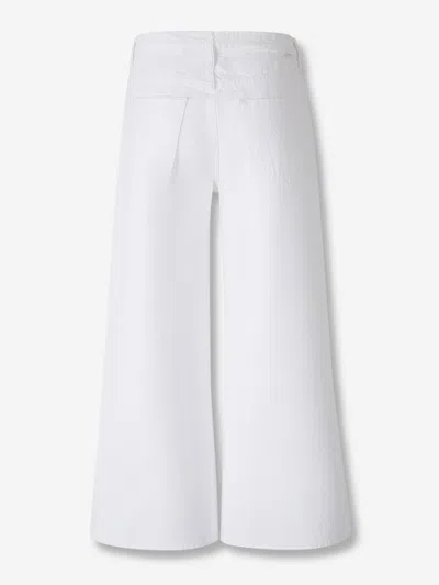 Mother Straight Jeans In White