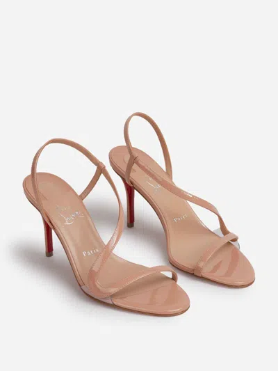 Christian Louboutin Open-toe High-heeled Sandals In Nude