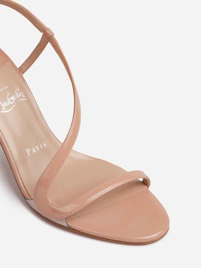 Christian Louboutin Open-toe High-heeled Sandals In Nude