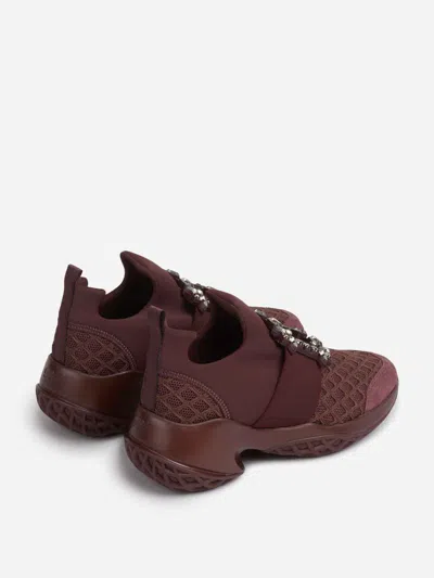 Roger Vivier Viv Run Dark Violet Sneaker In Brown