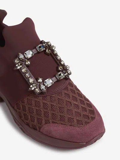 Roger Vivier Viv Run Dark Violet Sneaker In Brown
