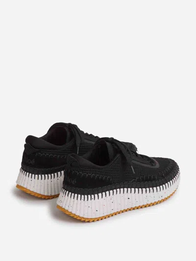 Chloé Nama Sneakers In Black