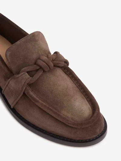 Bottega Veneta Mocassino Con Nappina In Suede Co 796696v3qe1 2113 In Black