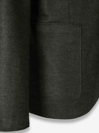 Harris Wharf London Patch-pocket Single-button Blazer In Green