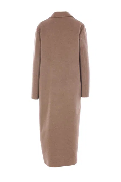 Dušan Cashmere Wrap Coat In Brown
