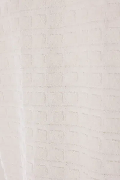 Casablanca White Shirt With Classic Collar And Chest Logo Patch In Cotton Man In White
