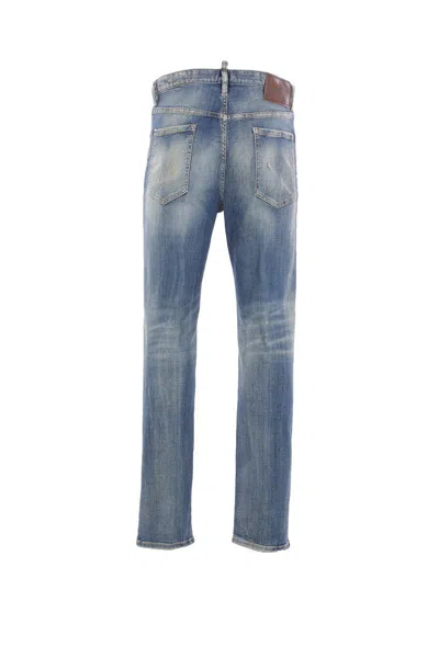 Dsquared2 Dsquared Stretch Denim Skater Jeans In Blue