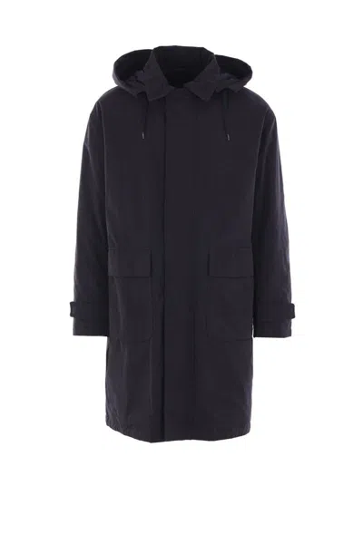 Herno Long-sleeved Down Jacket In Black
