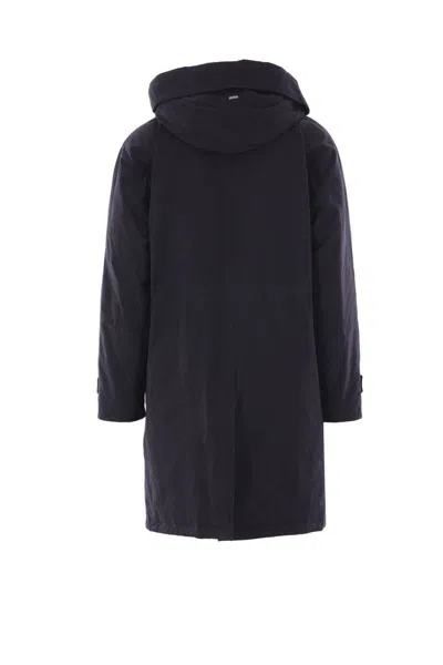 Herno Long-sleeved Down Jacket In Black