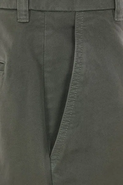 Thom Browne Twill-weave Cotton Trousers In Green