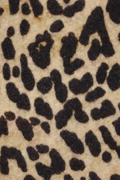 Valentino Garavani Cape In Animalier Cloth In Brown